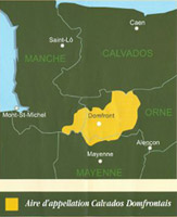 Carte du domfrontais